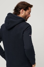 Superdry Blue Vintage Logo Hoodie - Image 3 of 3