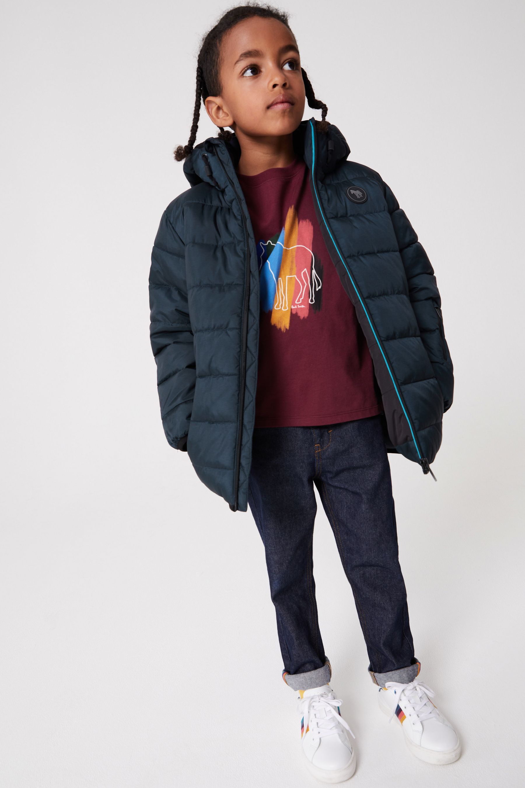 Buy Paul Smith Junior Boys Navy Shower Resistant Padded Coat from Next USA