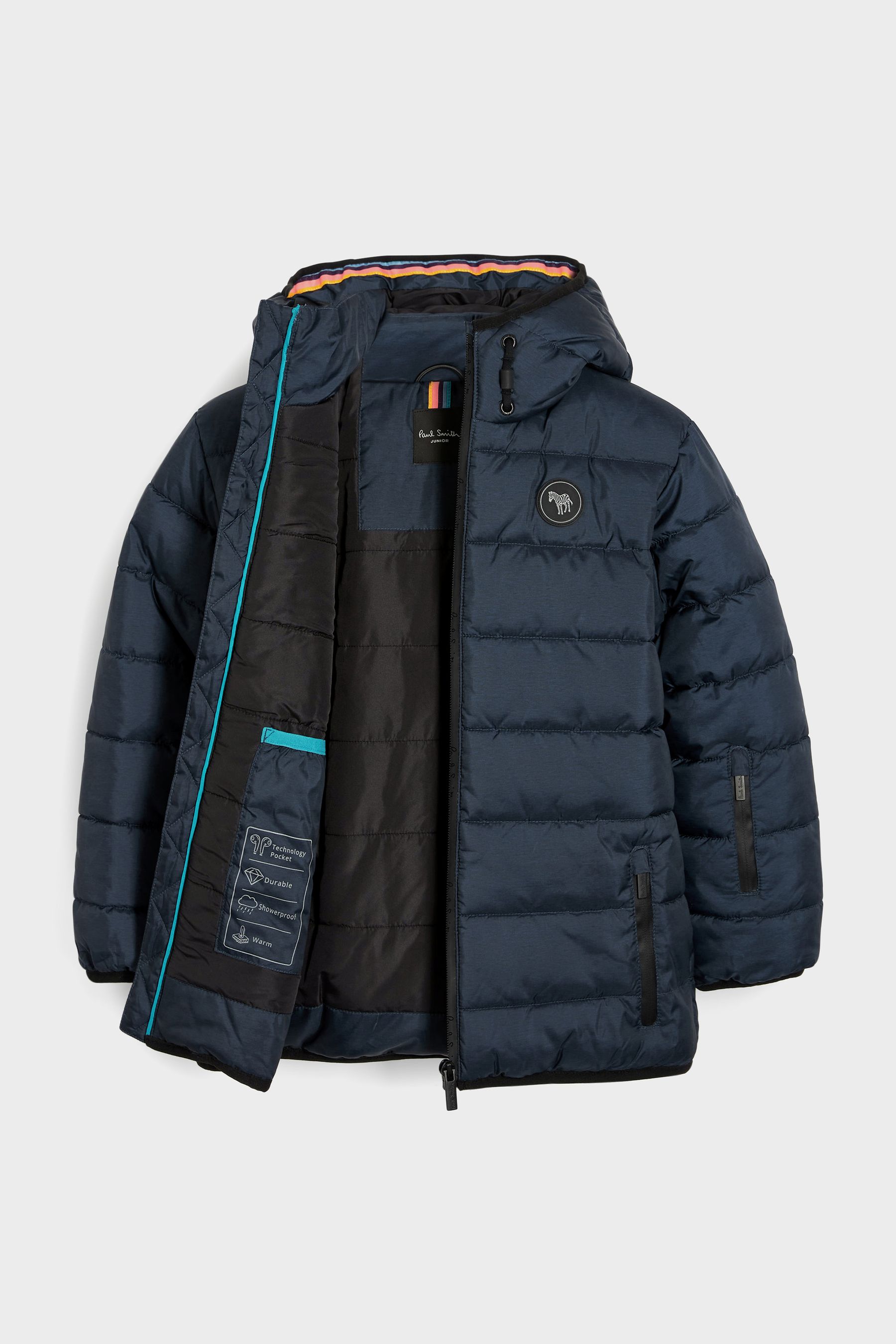 Buy Paul Smith Junior Boys Navy Shower Resistant Padded Coat from Next USA