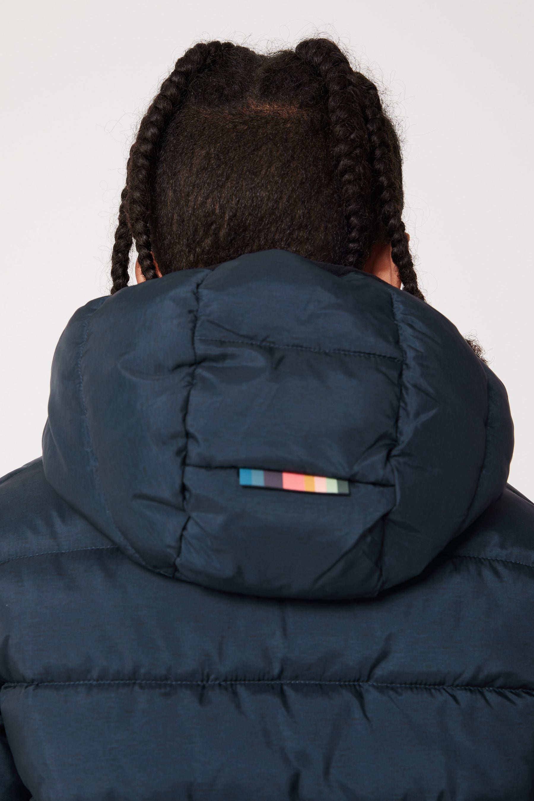 Boys navy padded coat clearance