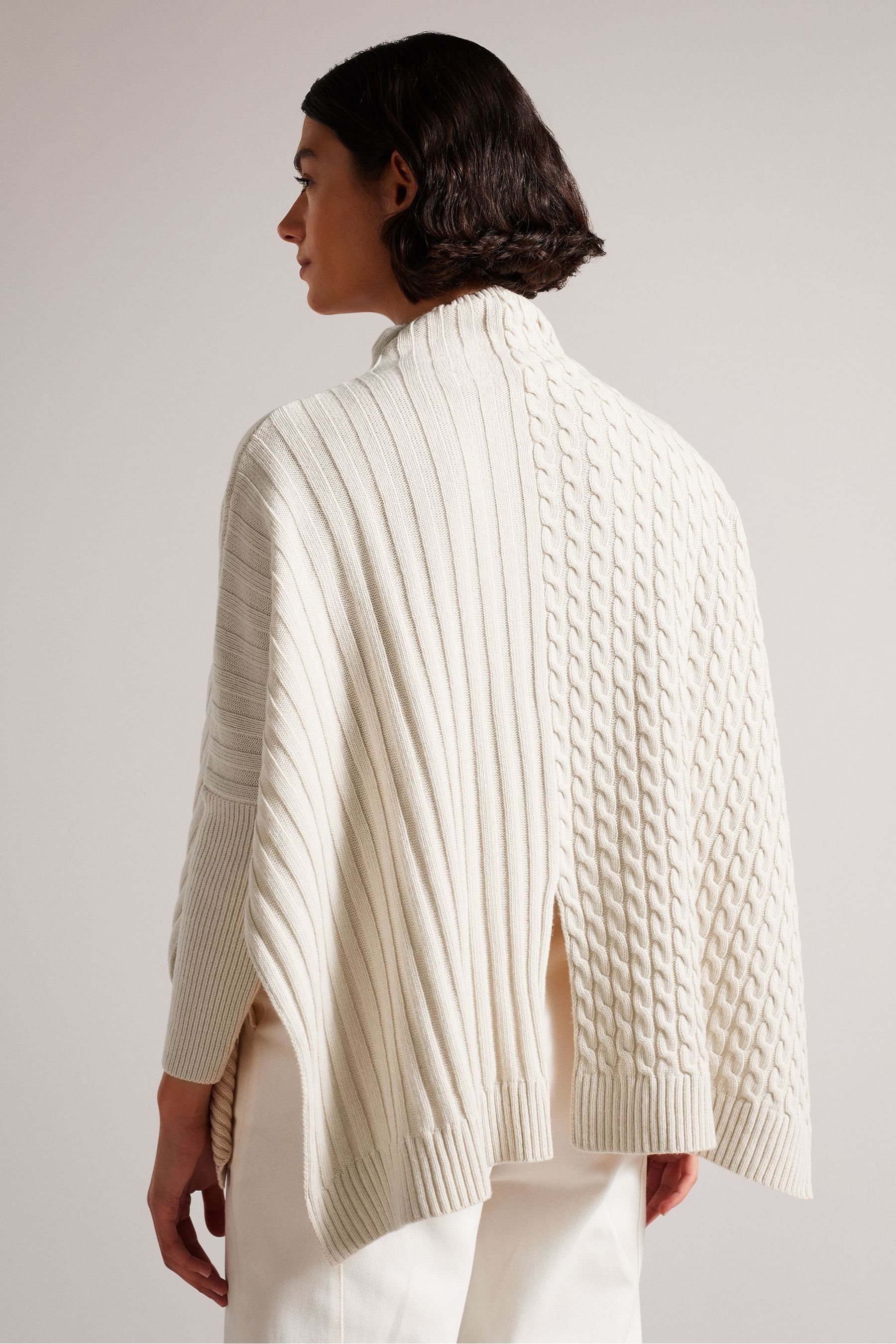 Ted Baker Natural Joilla Funnel Neck Jumper
