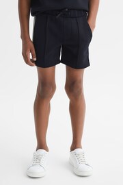 Reiss Navy Janeiro Junior Stripe Detail Shorts - Image 4 of 7