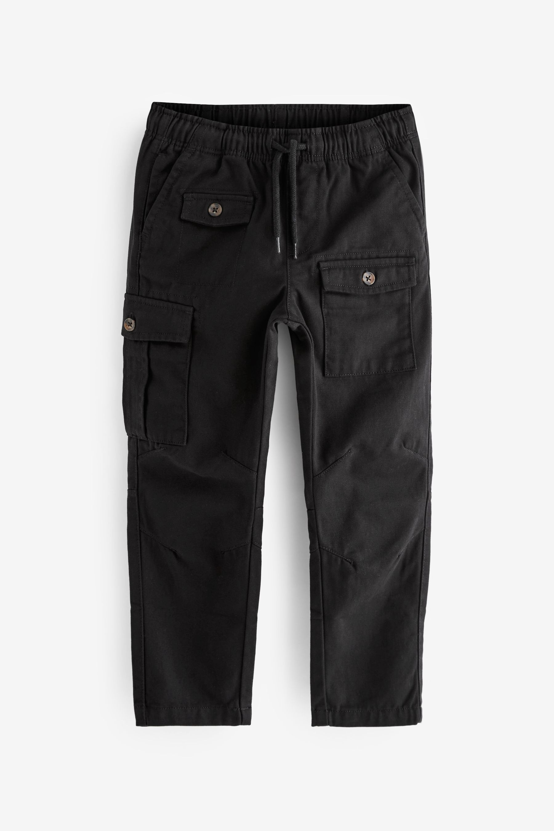 Buy Black 100 Cotton Cargo Trousers 3 16yrs from the Next UK online shop