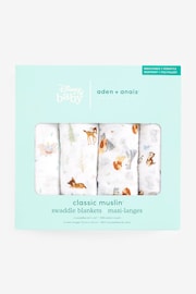 aden + anais Animal Animal Essentials Cotton Muslin Blanket 4 Pack - Image 5 of 5