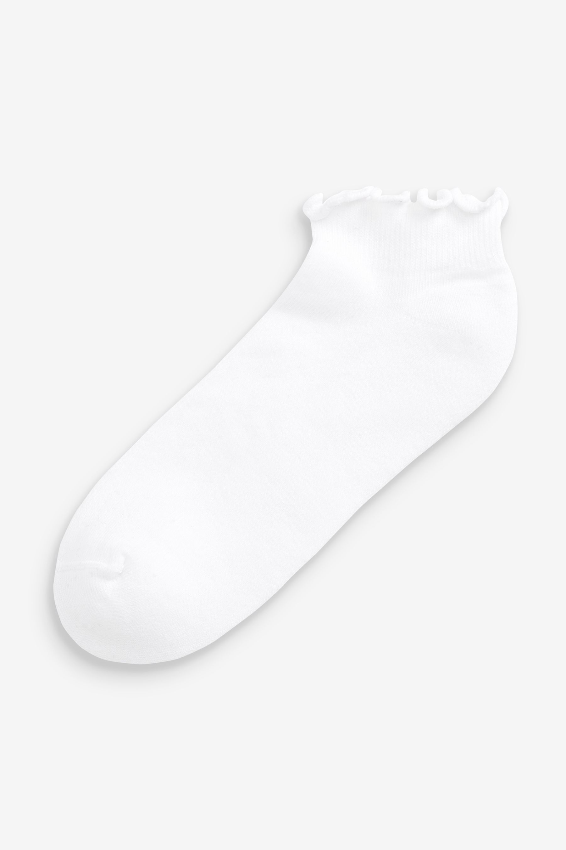 Buy Monochrome Frill Top Cushion Sole Trainer Socks 4 Pack from the Next UK online shop