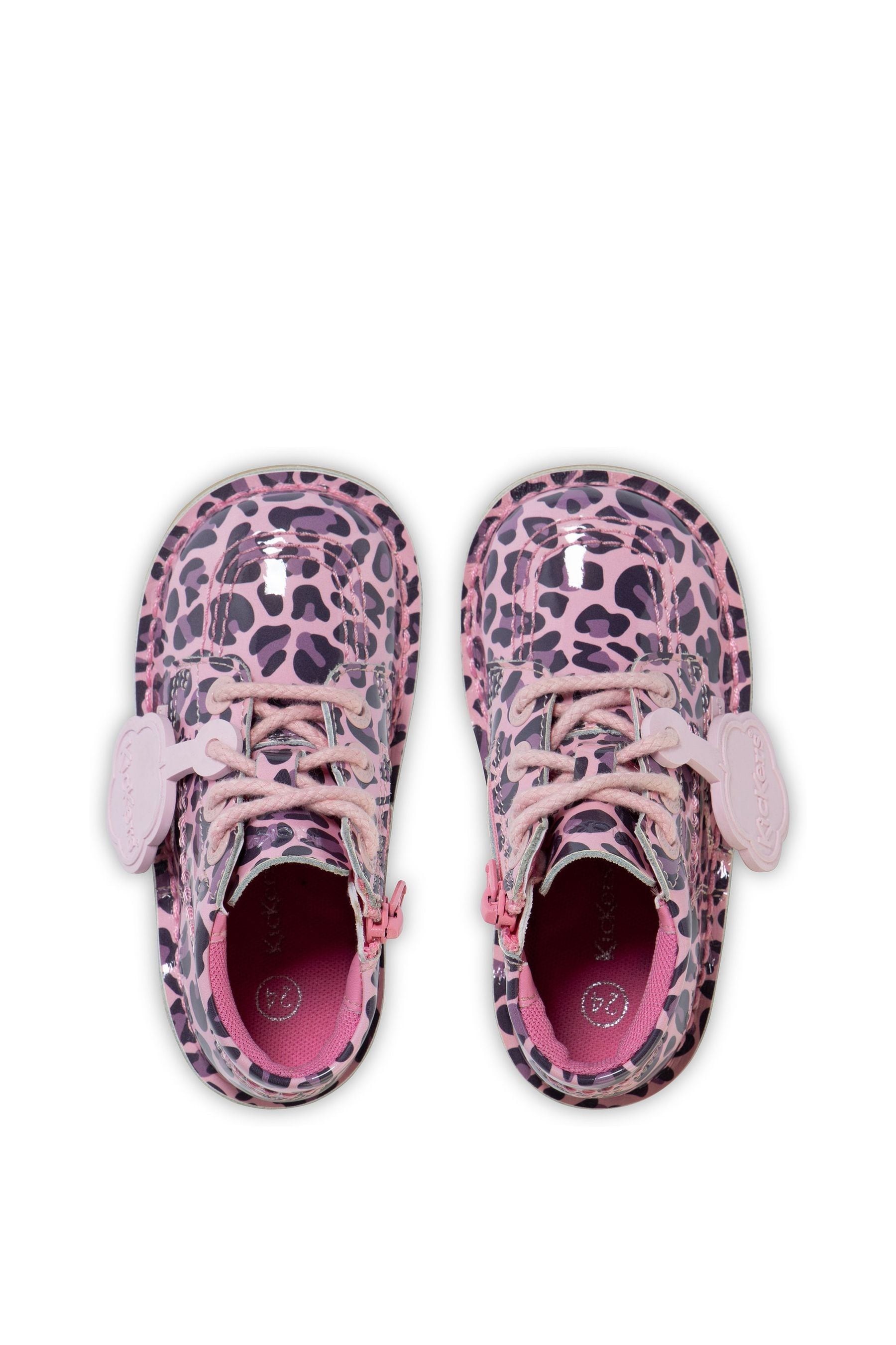 Buy Kickers Female Infant Pink Kick Hi Leopard Boots from Next Luxembourg