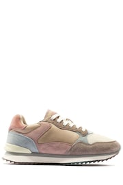 HOFF Barcelona Nude/Blue Suede Trainers - Image 1 of 5