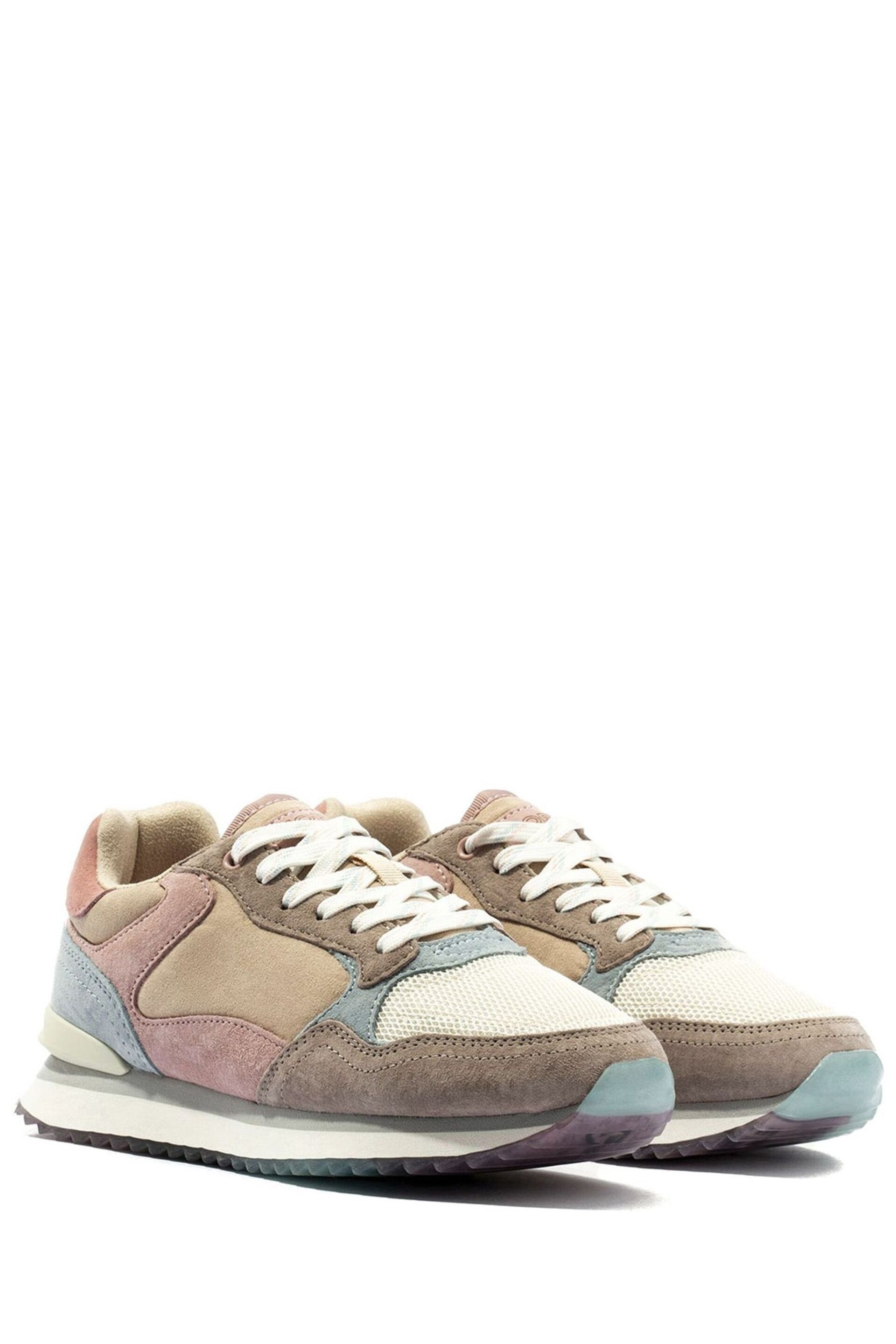 HOFF Barcelona Nude/Blue Suede Trainers - Image 2 of 5