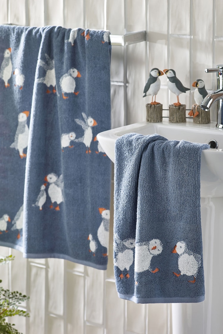 Blue Puffin 100% Cotton 100% Cotton Towels - Image 2 of 5