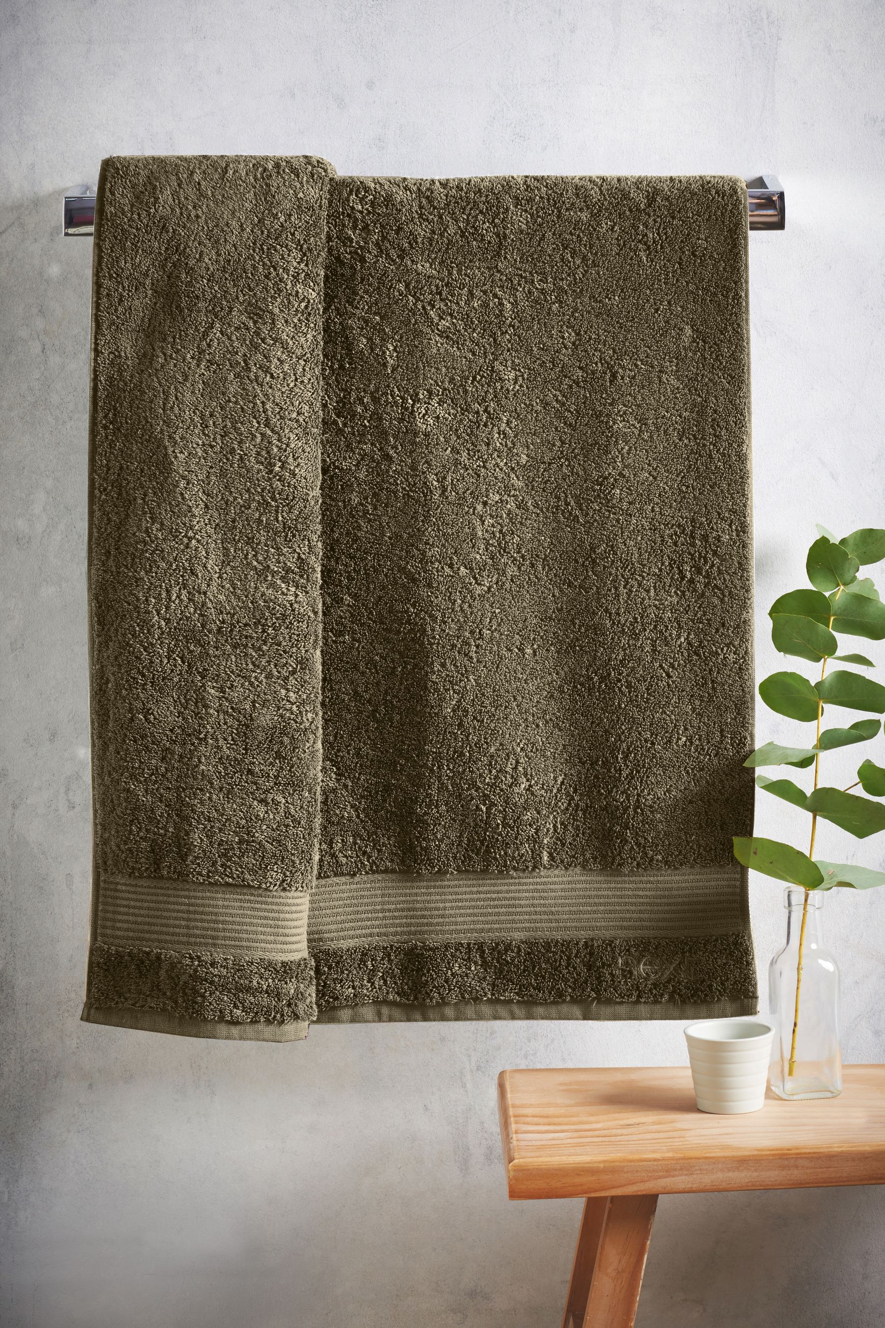 Buy Green Khaki Towel from Next Ireland