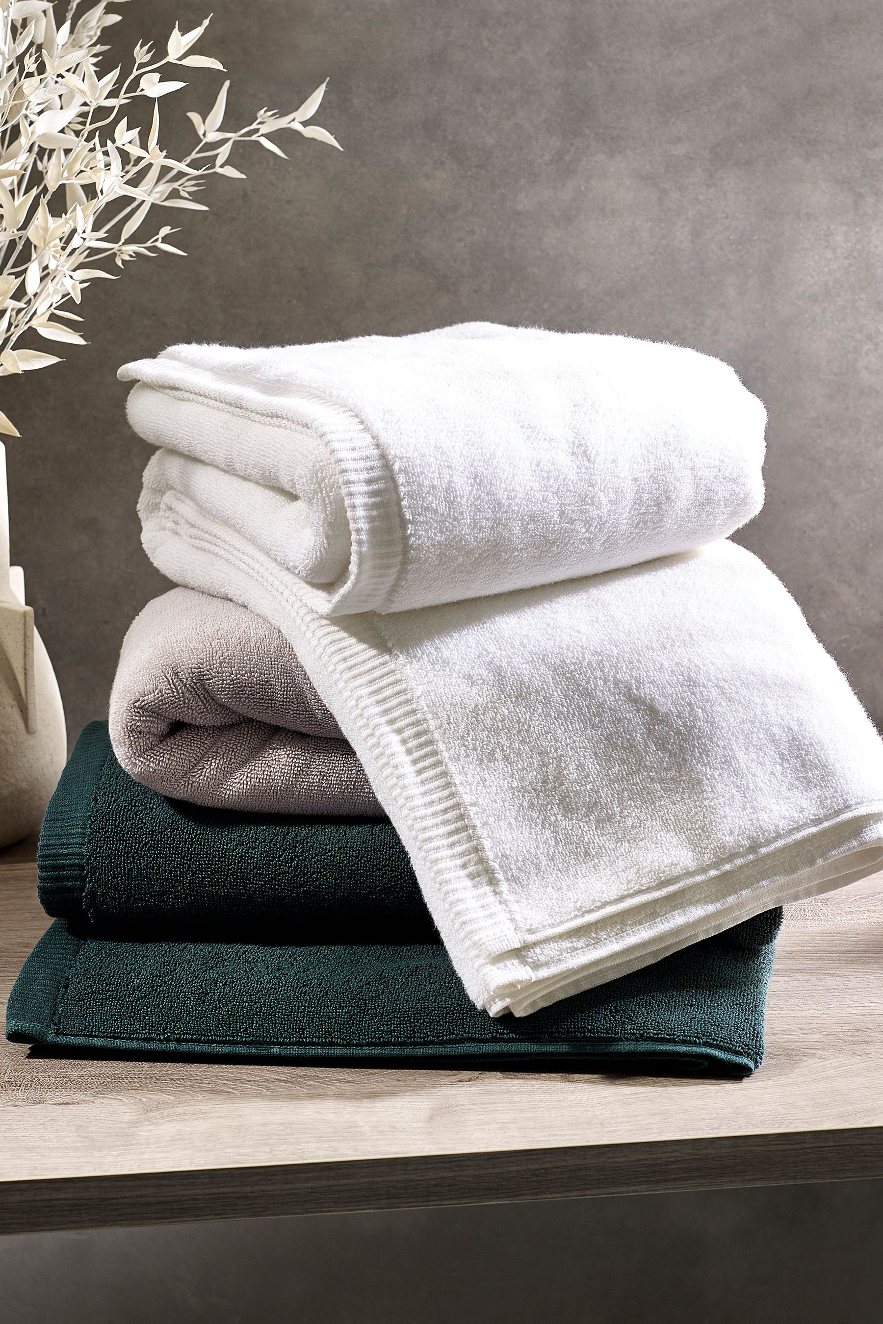 Buy White Luxury 100 Cotton Towel from the Next UK online shop