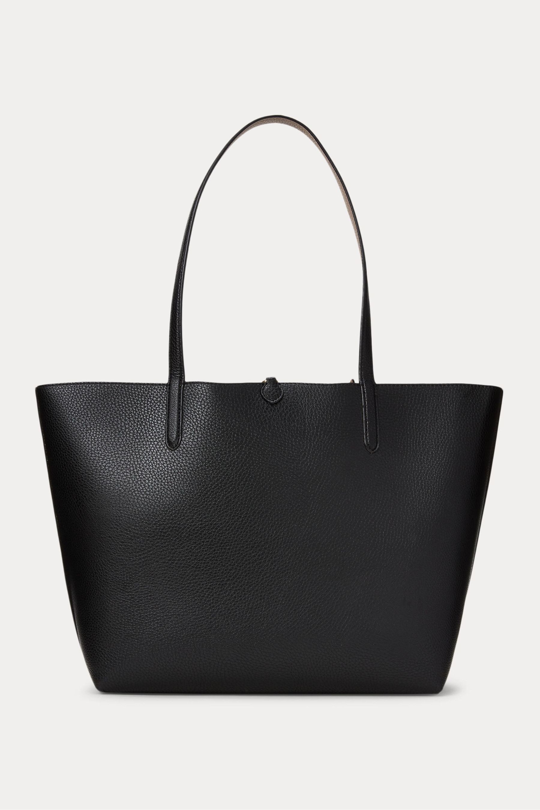 Buy Lauren Ralph Lauren Black Faux Leather Reversible Tote Bag from Next Luxembourg
