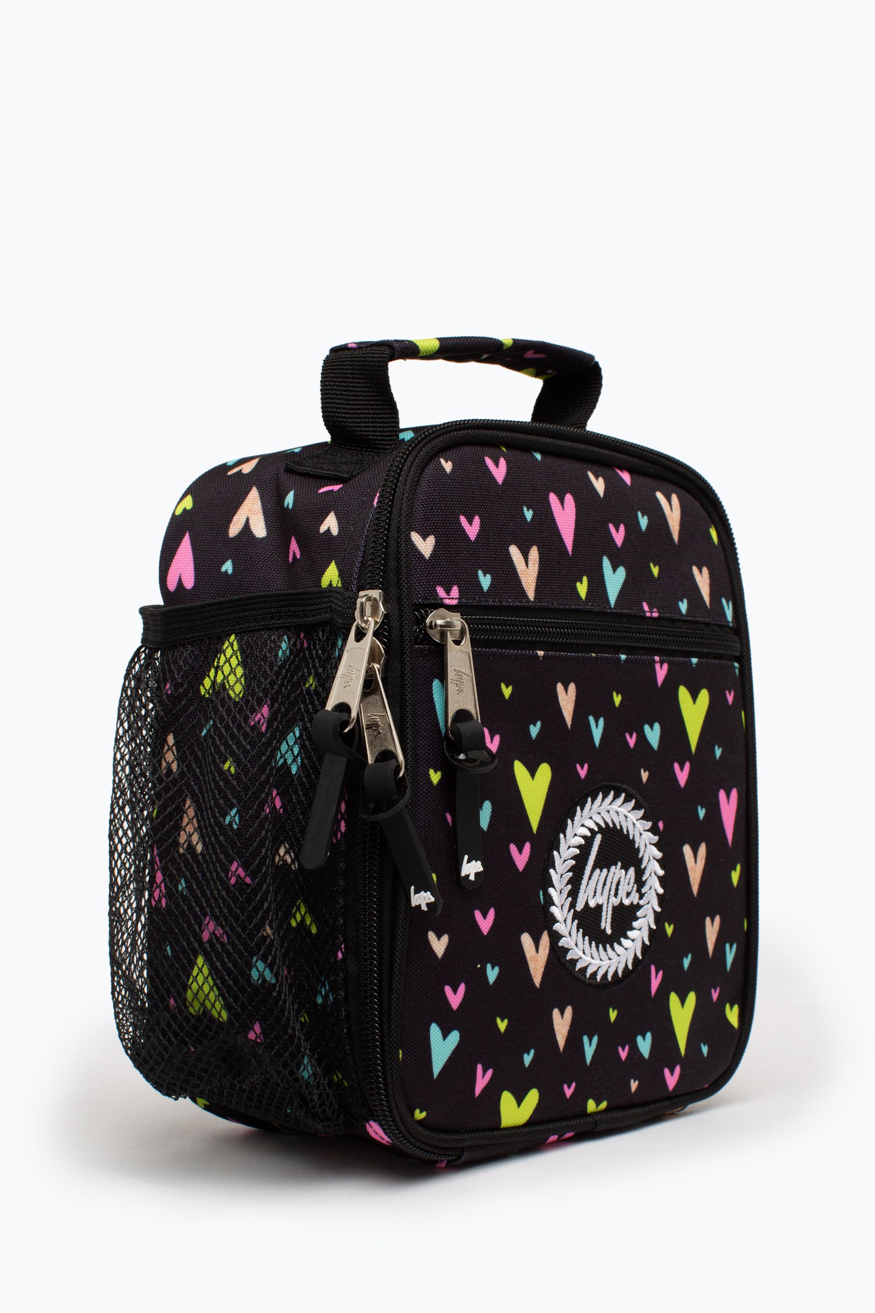 Buy Hype. Multi Heart Gold Glitter Overlay Black Lunch Box from Next Germany