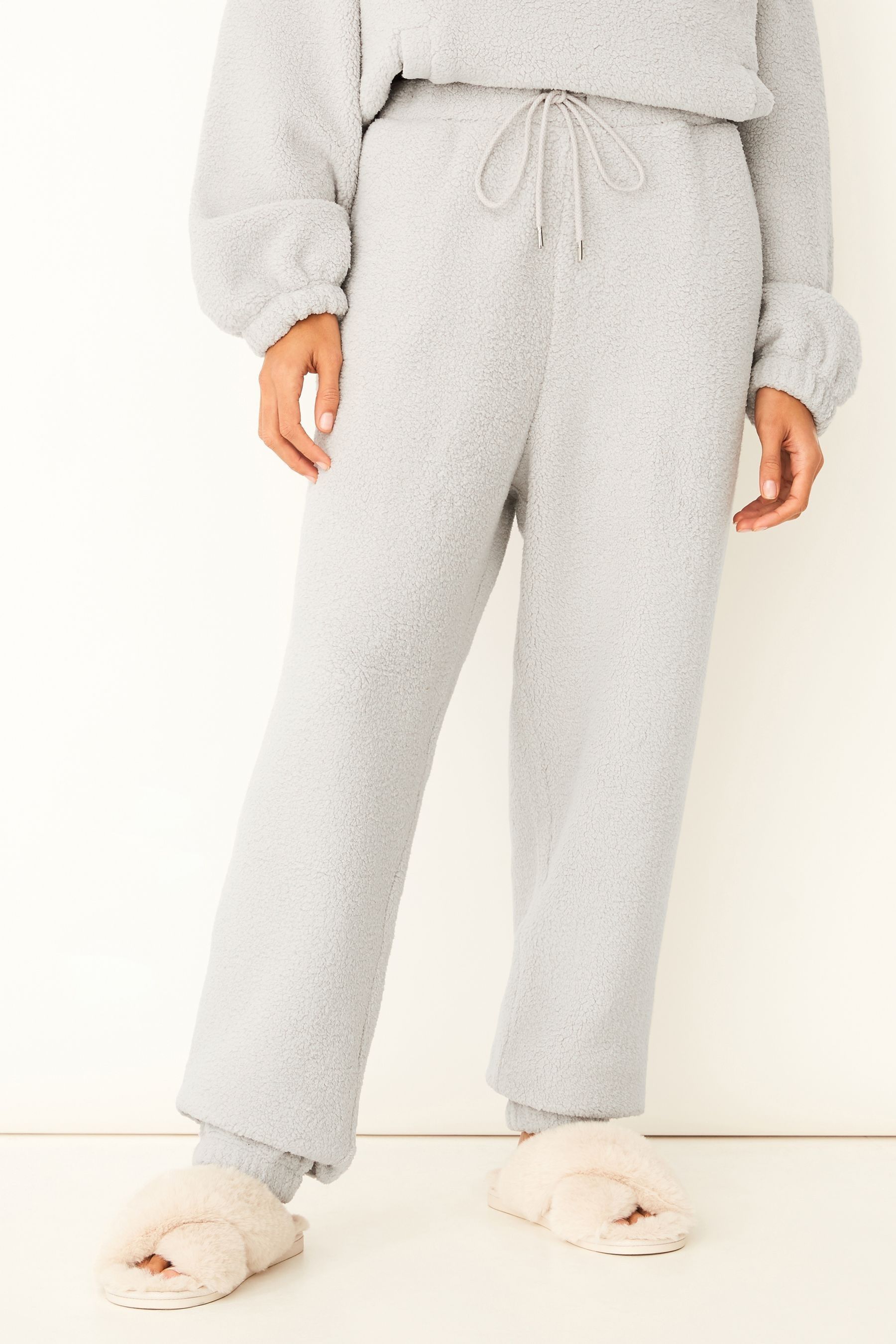 Buy F F Grey Cloud Fleece Pyjama Bottoms from Next Ireland