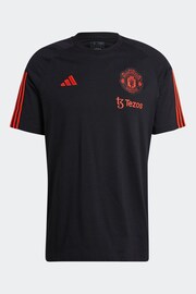 adidas Black Manchester United Tiro 23 Training T-Shirt - Image 7 of 9