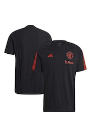 adidas Black Manchester United Tiro 23 Training T-Shirt - Image 9 of 9