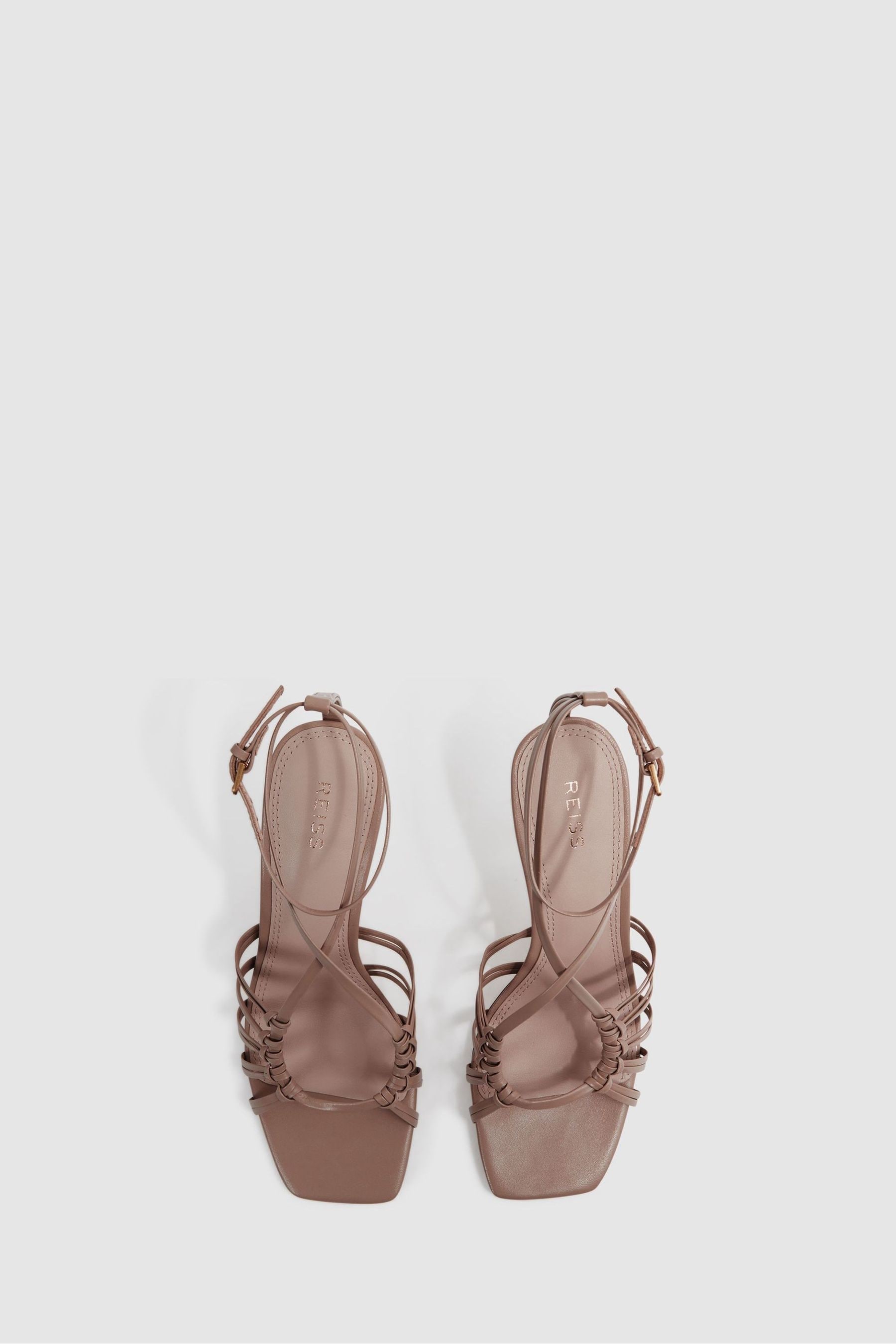 Taupe barely there heels hot sale