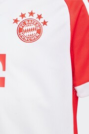 adidas White FC Bayern 23/24 Kids Home Jersey - Image 4 of 6