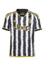 adidas Black Juventus 23/24 Home Kids Jersey - Image 2 of 3