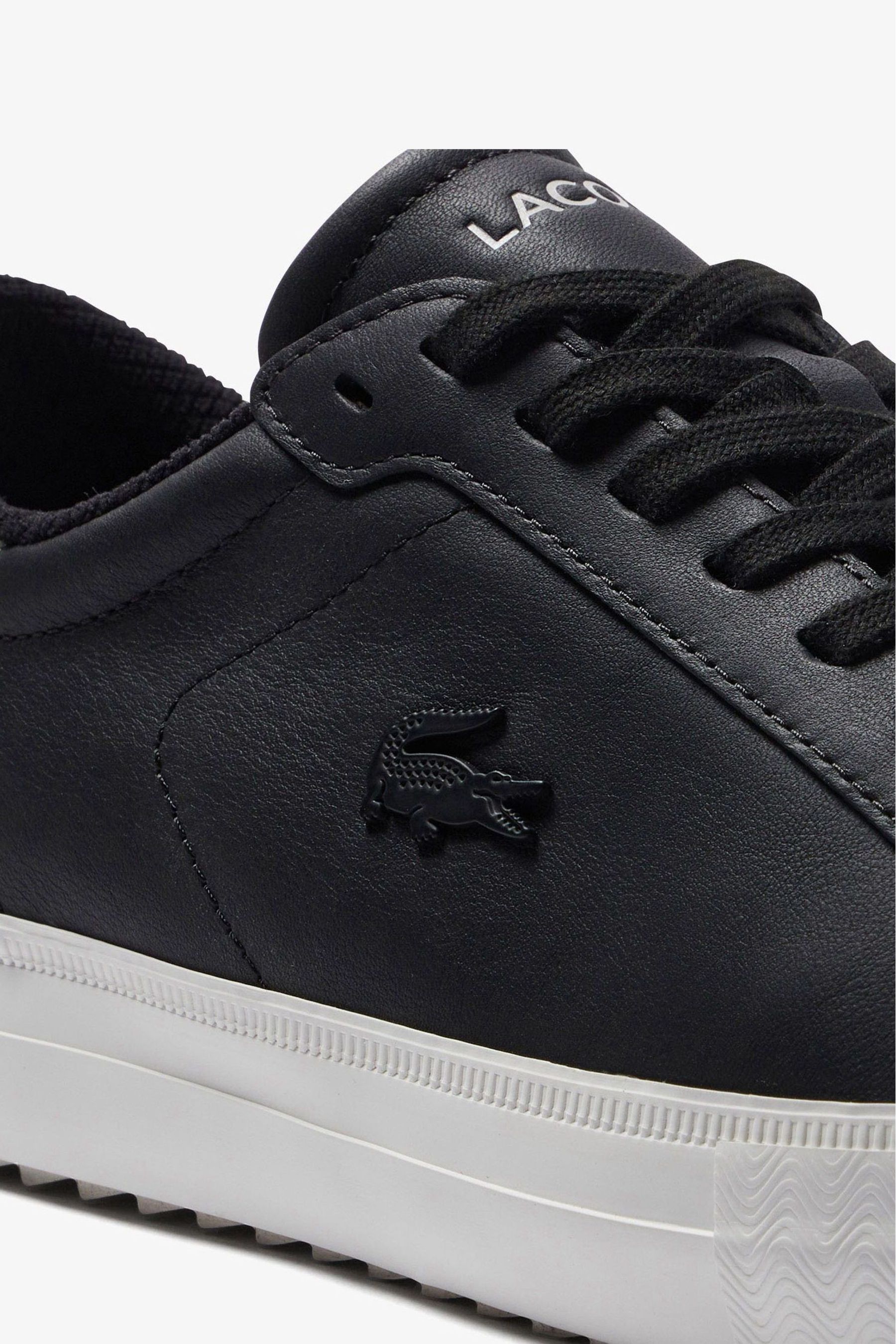 Buy Lacoste Mens Lacoste Powercourt Winter Black Leather Trainers from Next Austria
