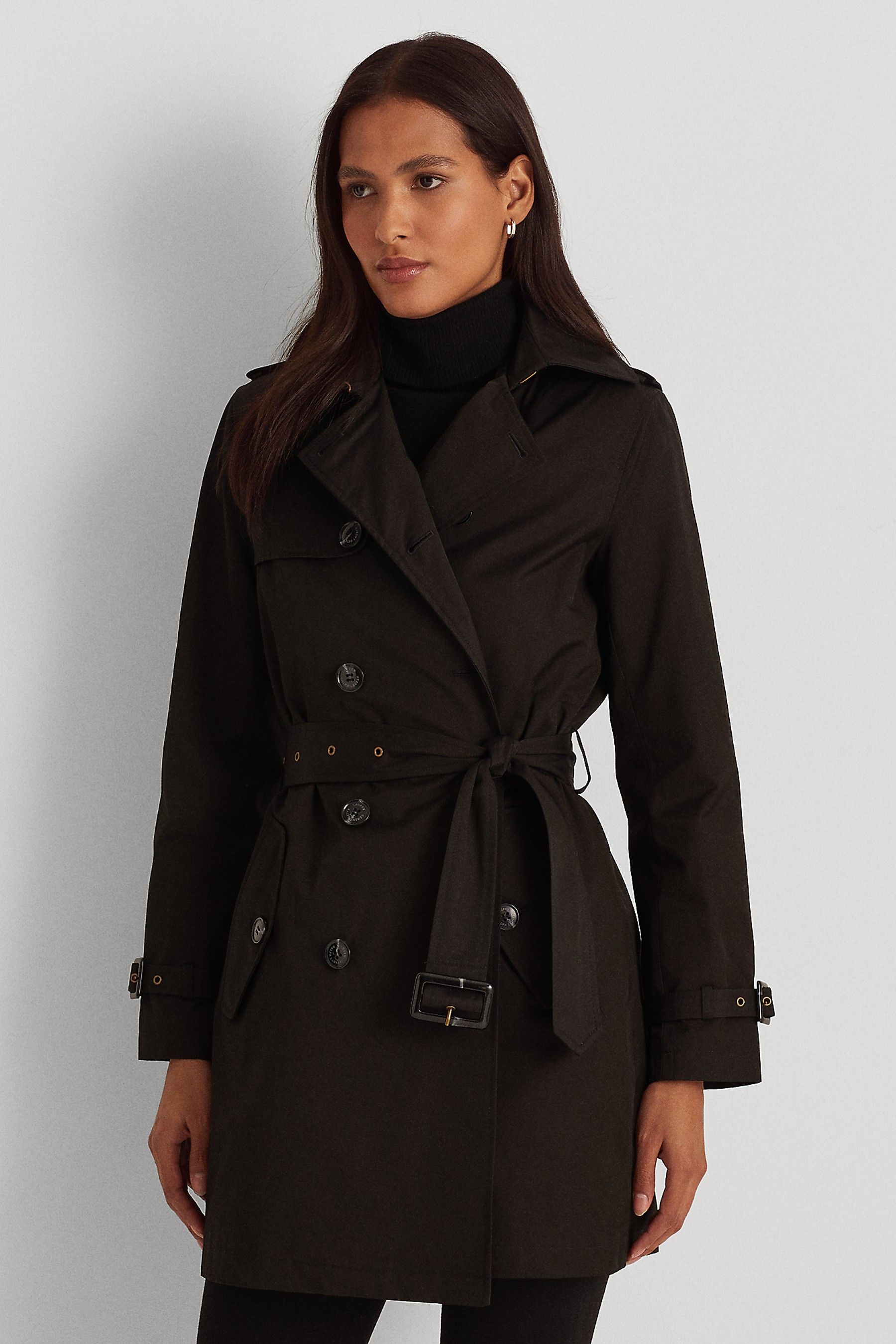 Double breasted trench coat lauren ralph lauren top