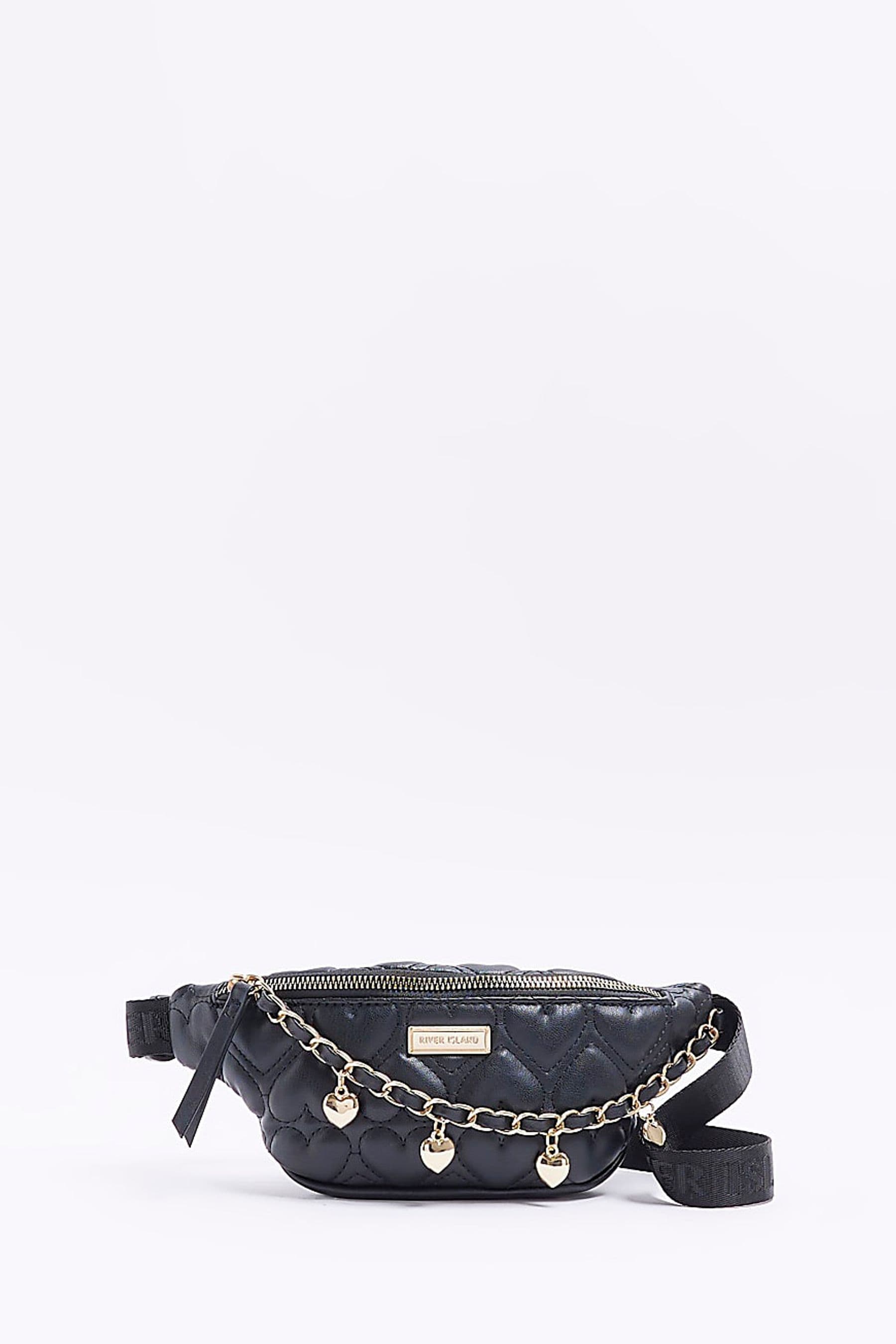 River island white bum bag top