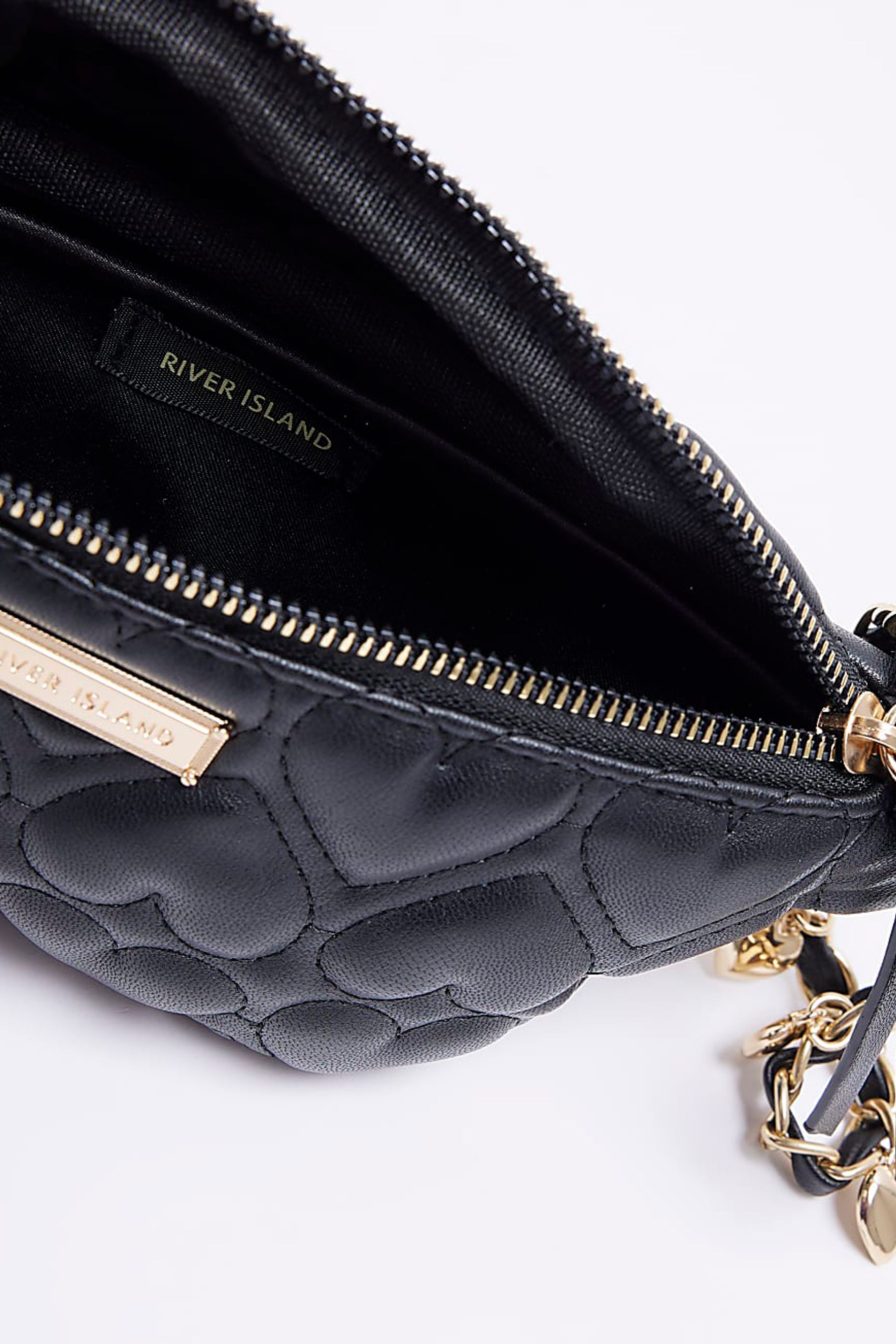 River island black bum bag store