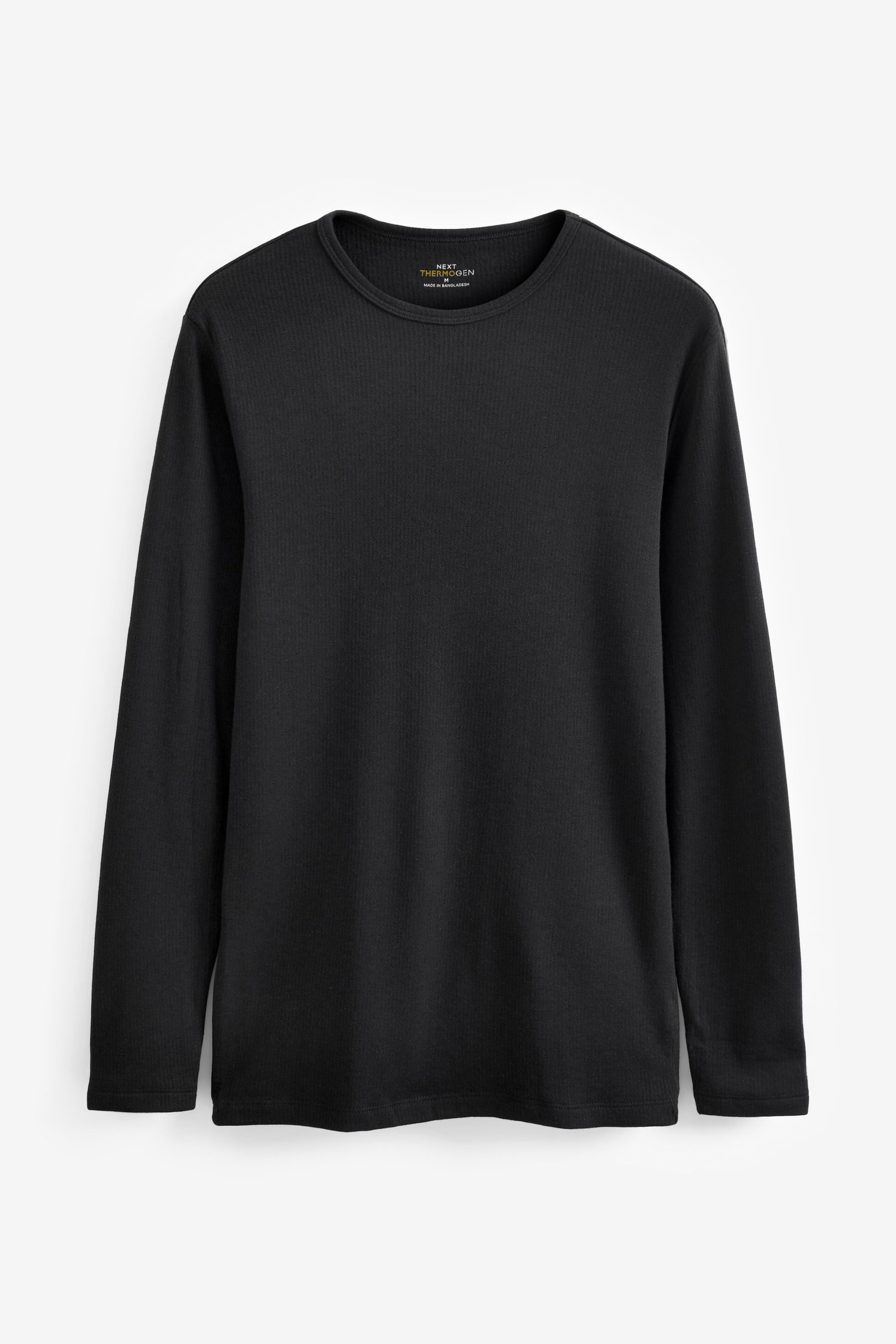 Black Single Thermal Long Sleeve Top - Image 5 of 8