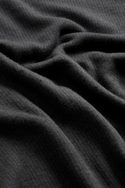Black Single Thermal Long Sleeve Top - Image 7 of 8