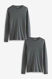 Grey 2 Pack Thermal Long Sleeve Top - Image 9 of 15