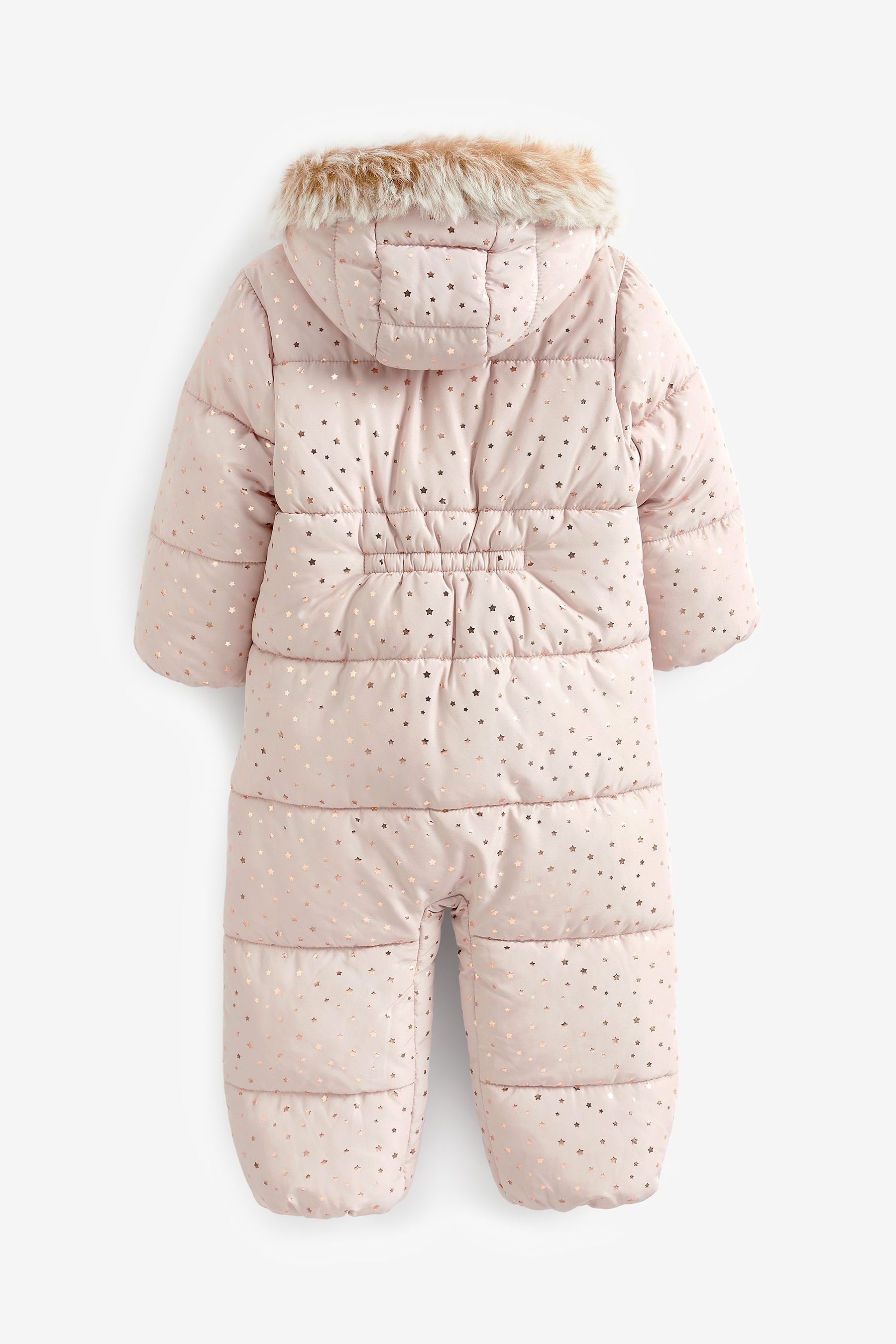 Buy Pink Foil Star Shower Resistant Printed Snowsuit 3mths 7yrs from the Next UK online shop