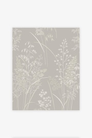 Taupe Brown Leaf Sprigs Wallpaper - Image 3 of 4