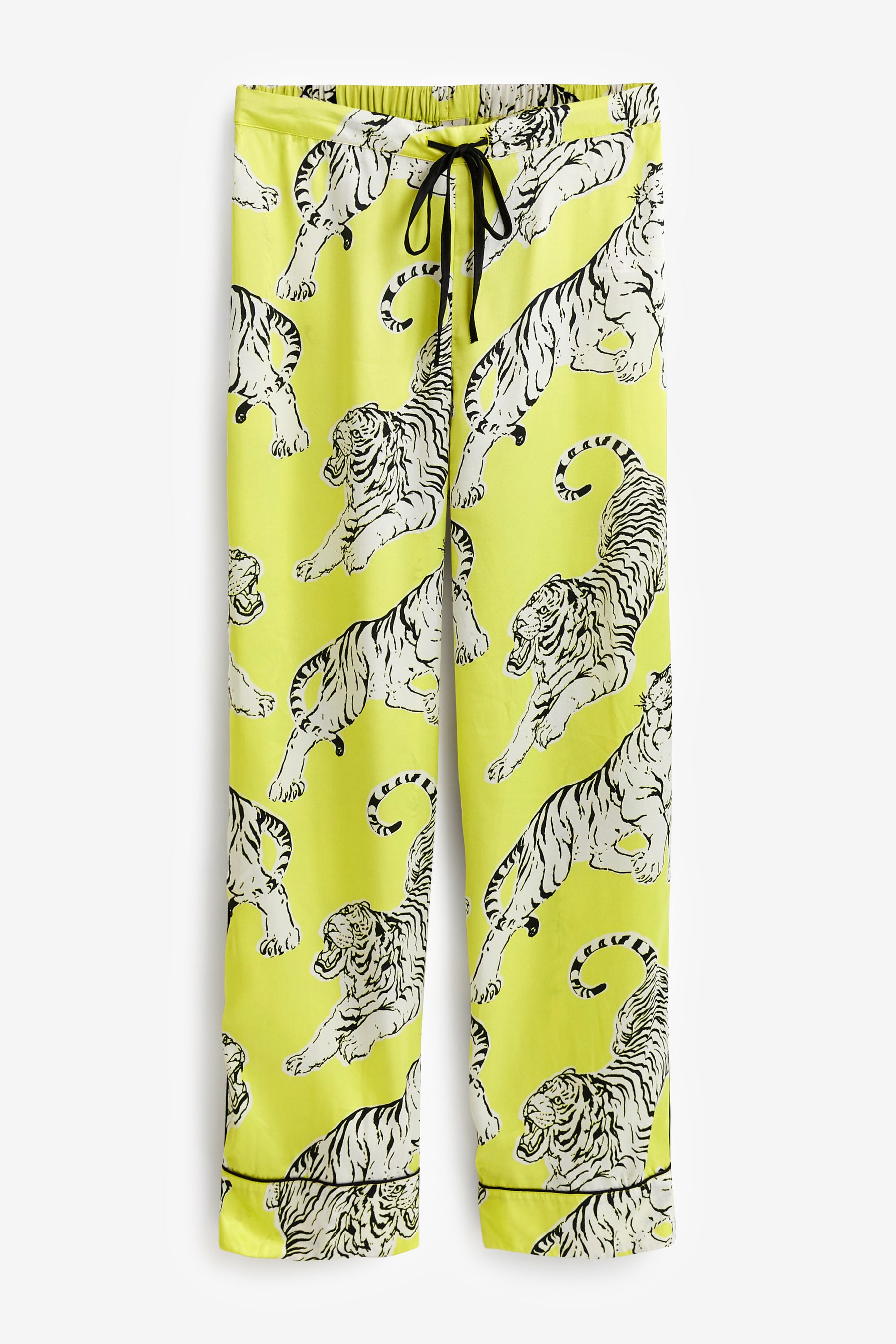 Buy River Island Green Tiger Print PJ Trousers from Next Luxembourg