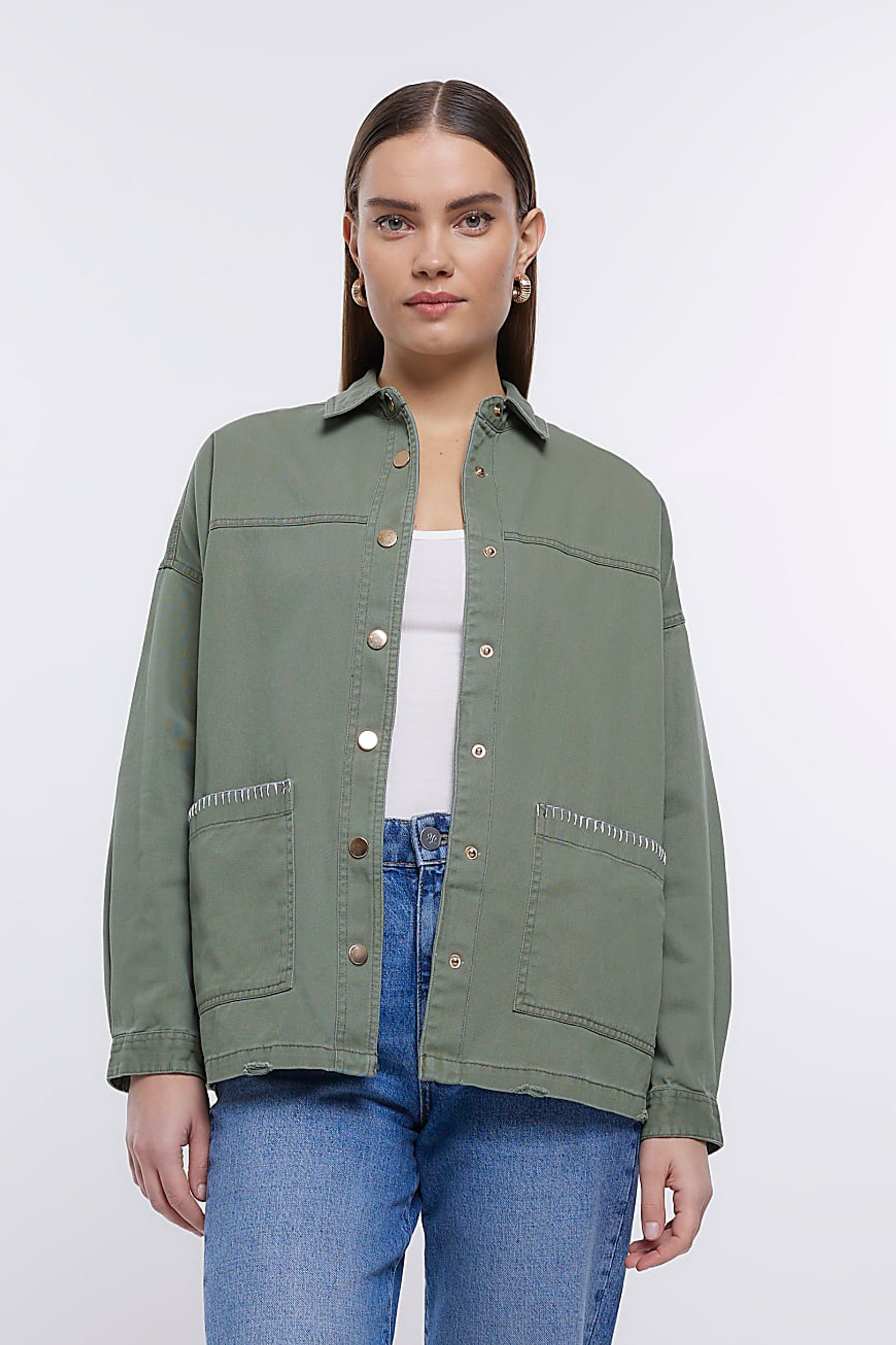 River island overshirt discount