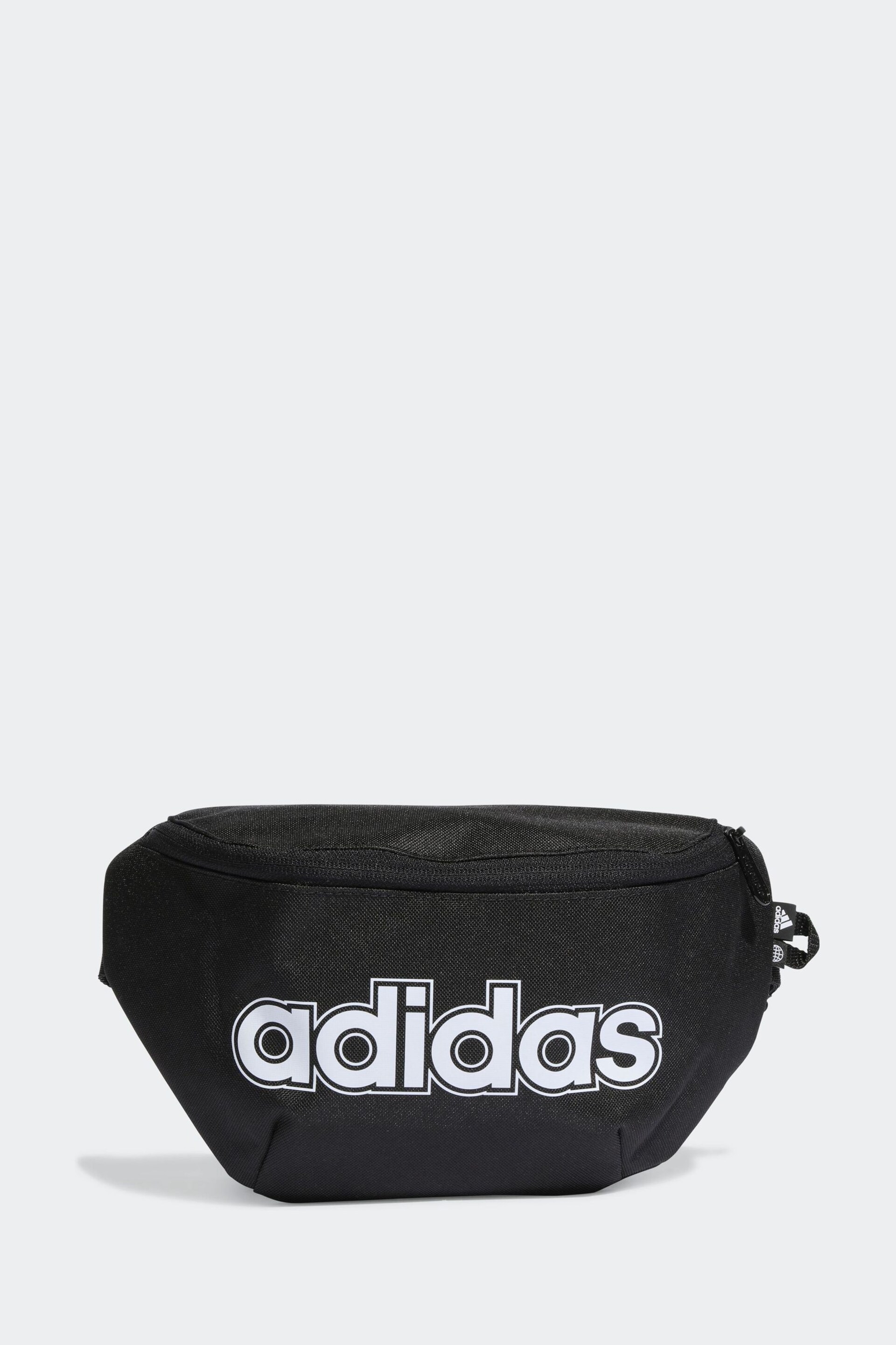 adidas Black Classic Foundation Waist Bag - Image 1 of 3