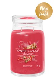 Yankee Candle Signature Large Jar Scented Candle, Sparkling Cinnamon - Image 2 of 2