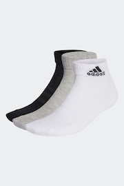 adidas Multi Cushioned Sportswear Ankle Socks 3 Pack - Image 1 of 1