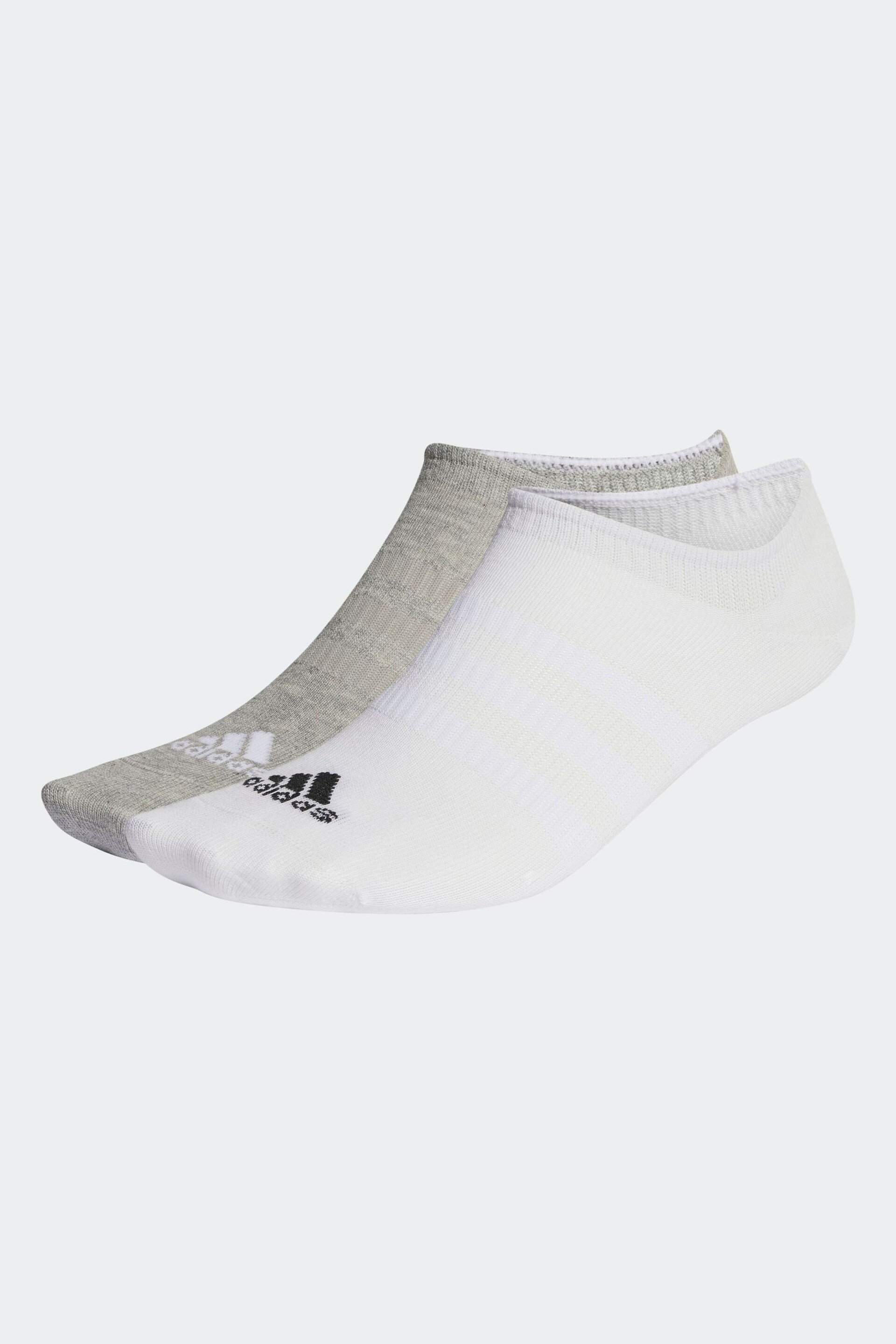 adidas Multi Thin And Light No-Show Socks 3 Pairs - Image 2 of 2