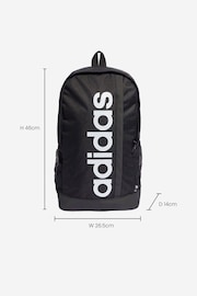 adidas Black Linear Backpack - Image 3 of 5