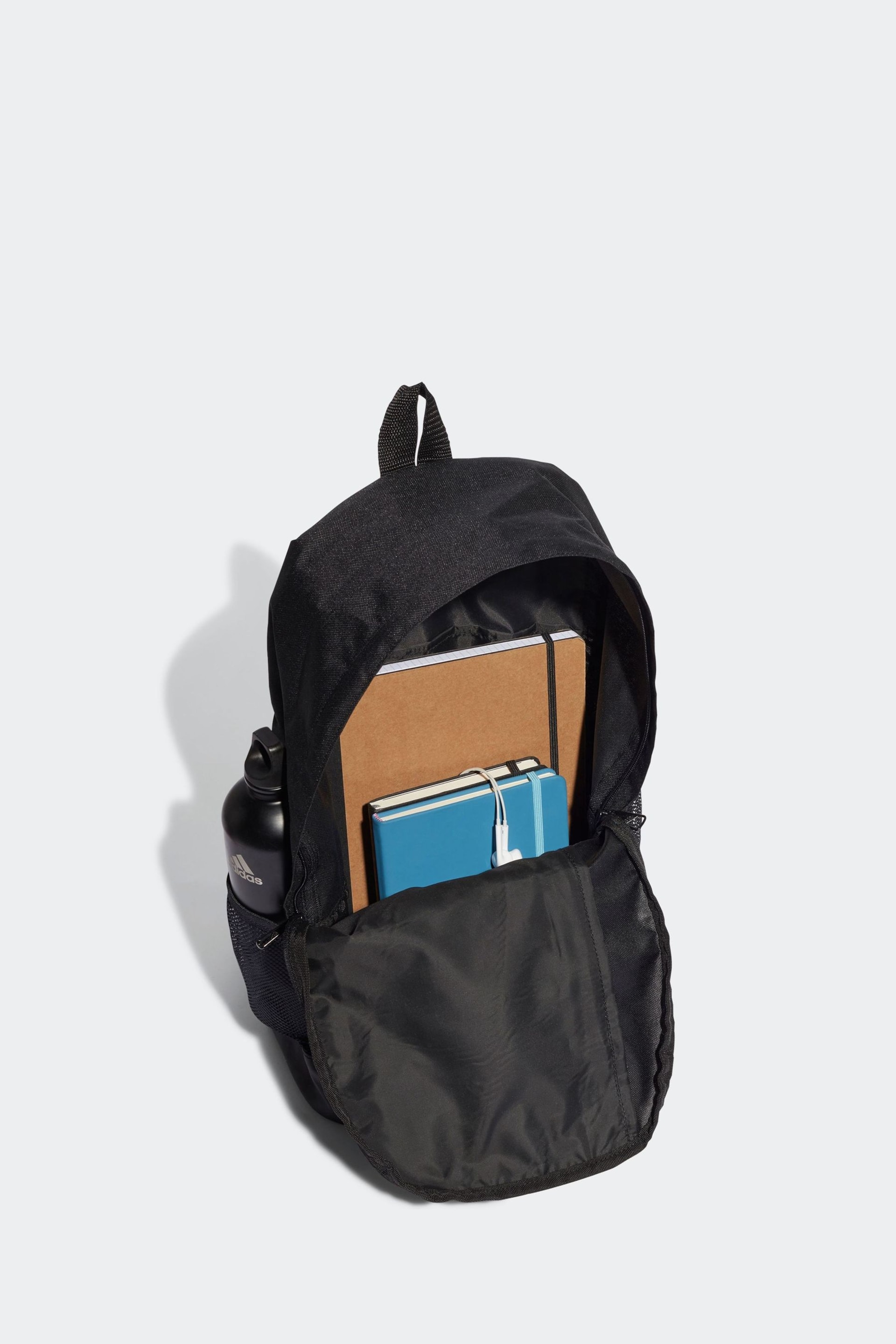 adidas Black Linear Backpack - Image 4 of 5