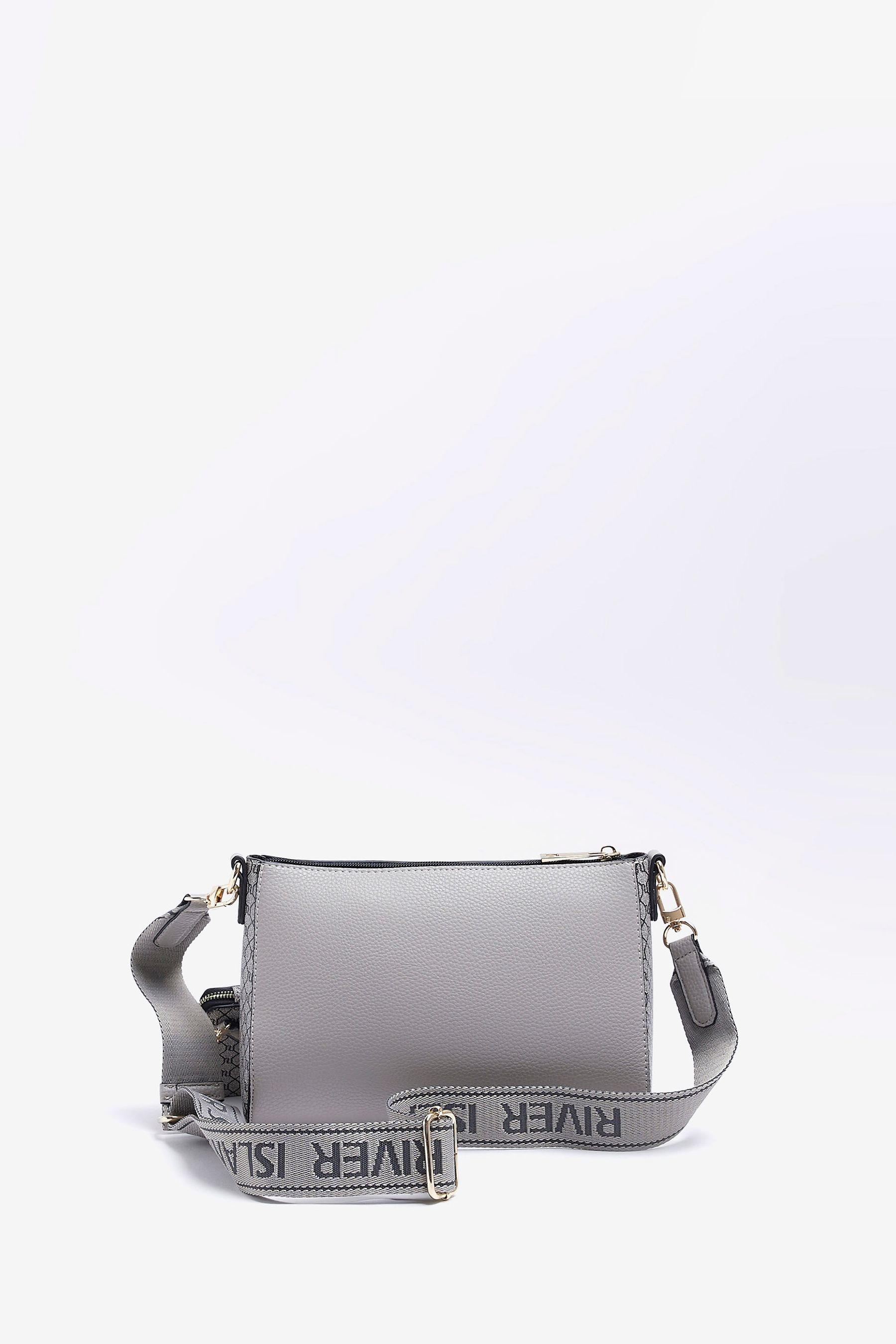 Buy River Island Grey Structured Cross Body Bag from Next Luxembourg