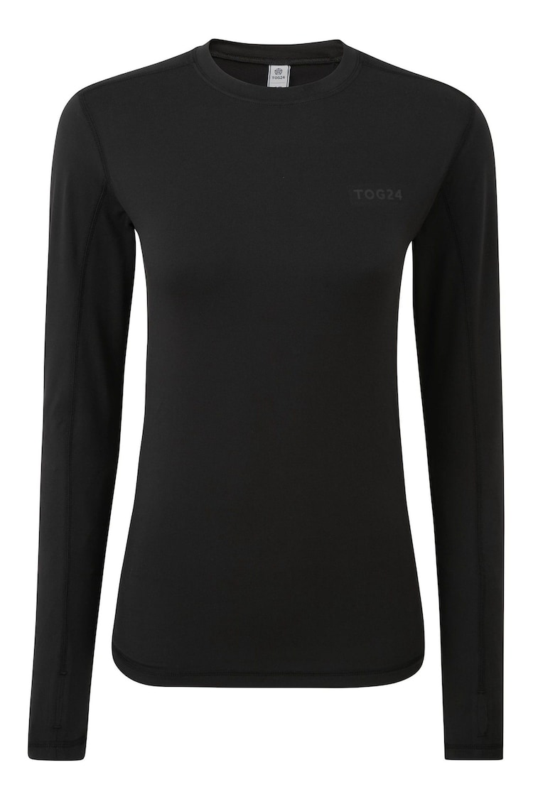 Tog 24 Asphalt Black Snowdon Thermal Zip Neck T-Shirt - Image 4 of 4