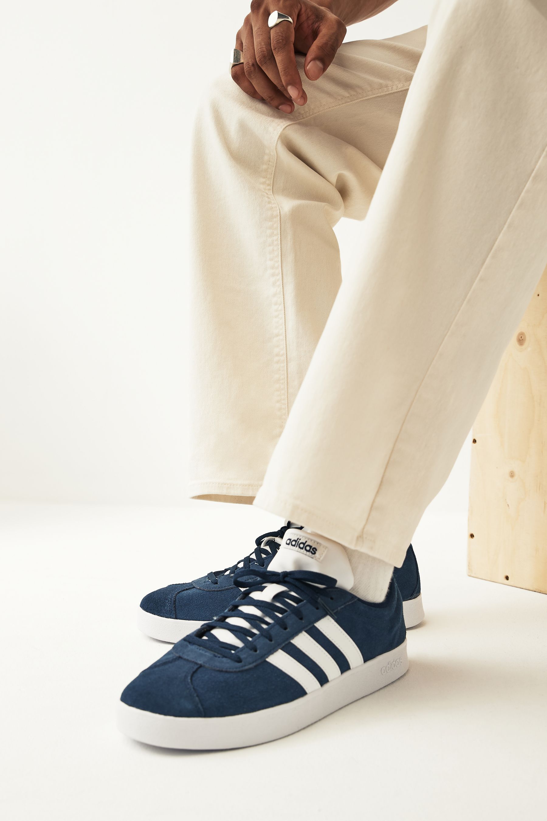 Buy adidas Blue Sportswear Vl Court 2.0 Trainer from Next Ireland