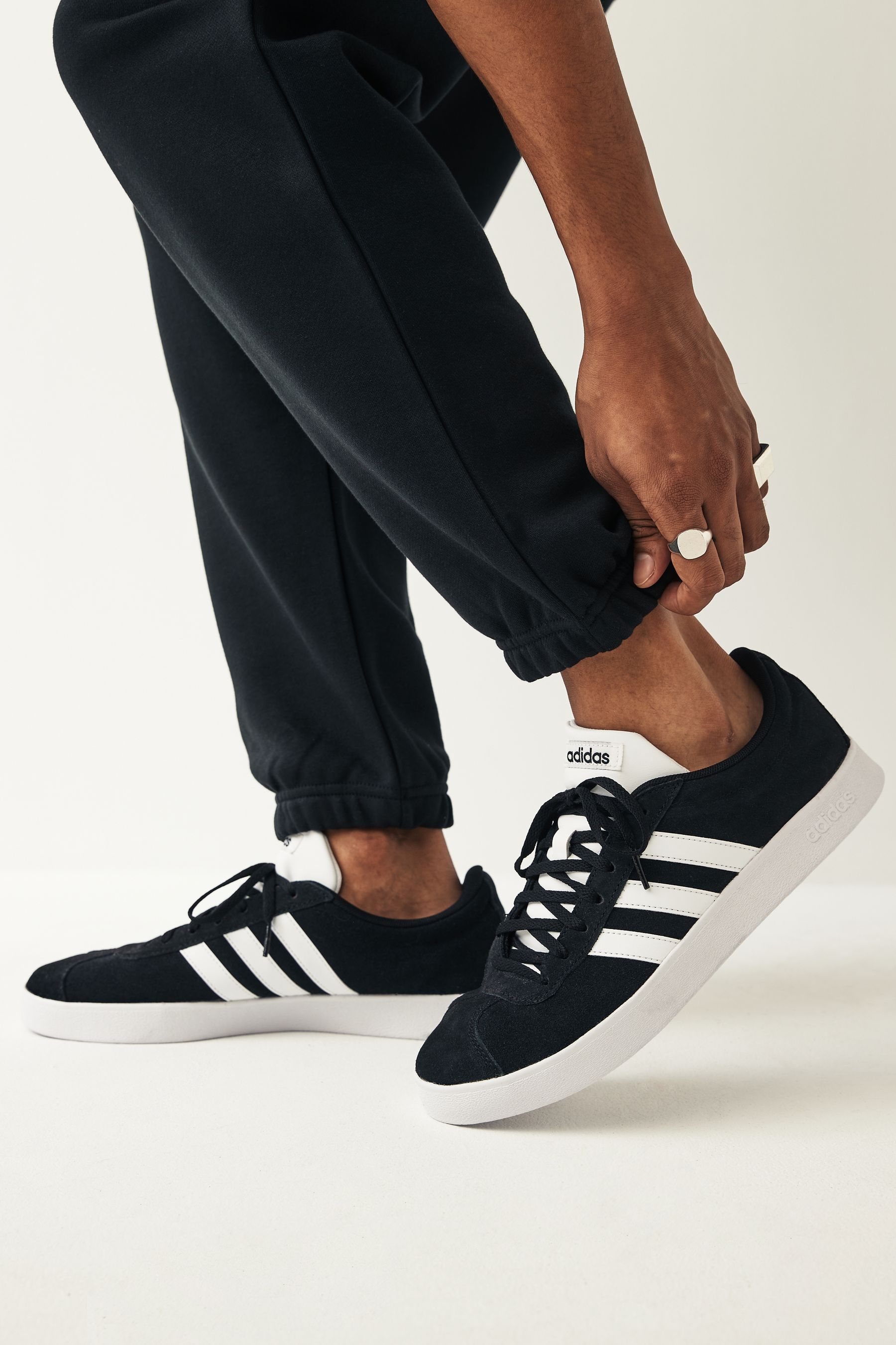 Buy adidas Black White Sportswear Vl Court 2.0 Trainer from Next Oman