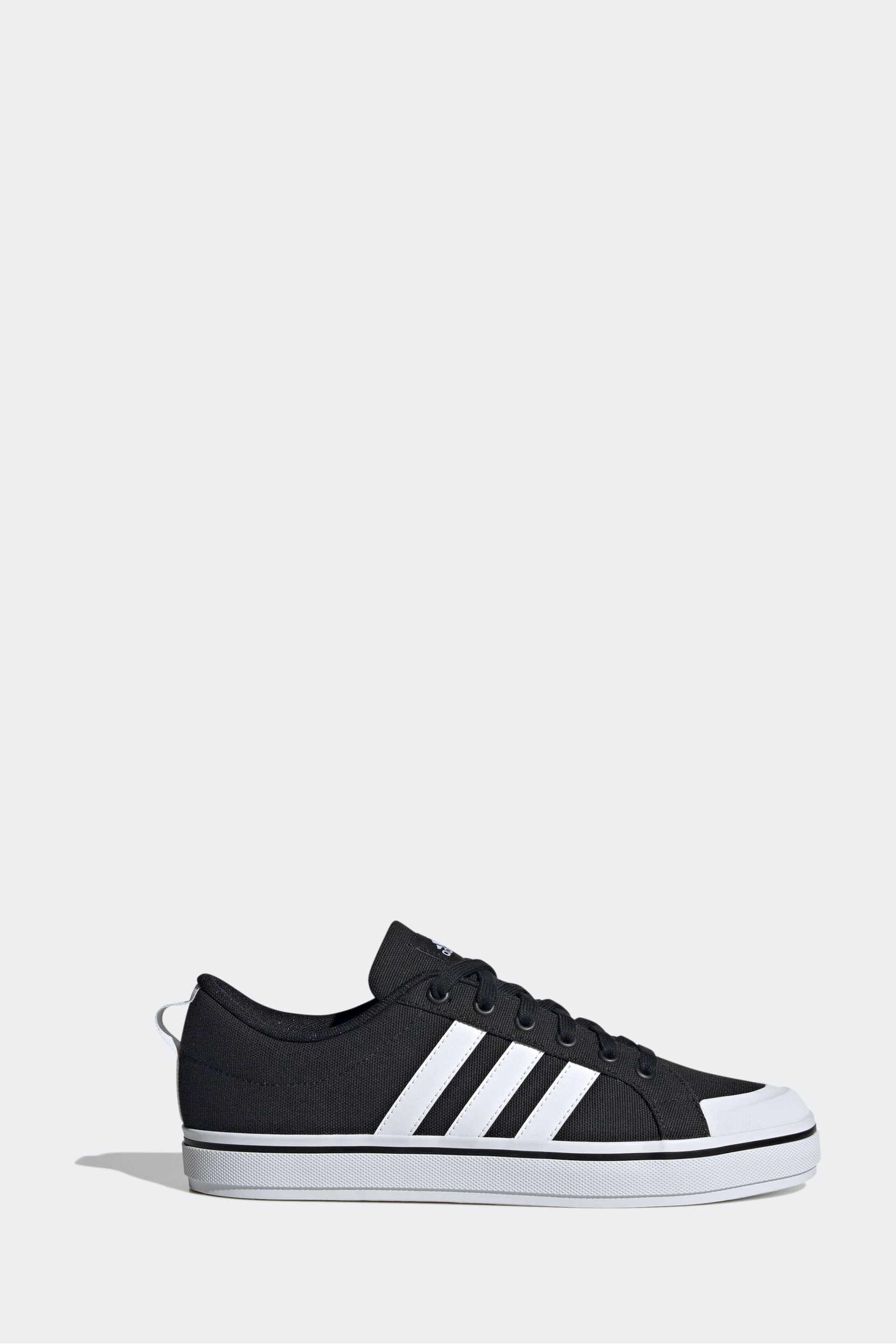 adidas Black Sportswear Bravada 2.0 Lifestyle Skateboarding Canvas Trainers - Image 1 of 9