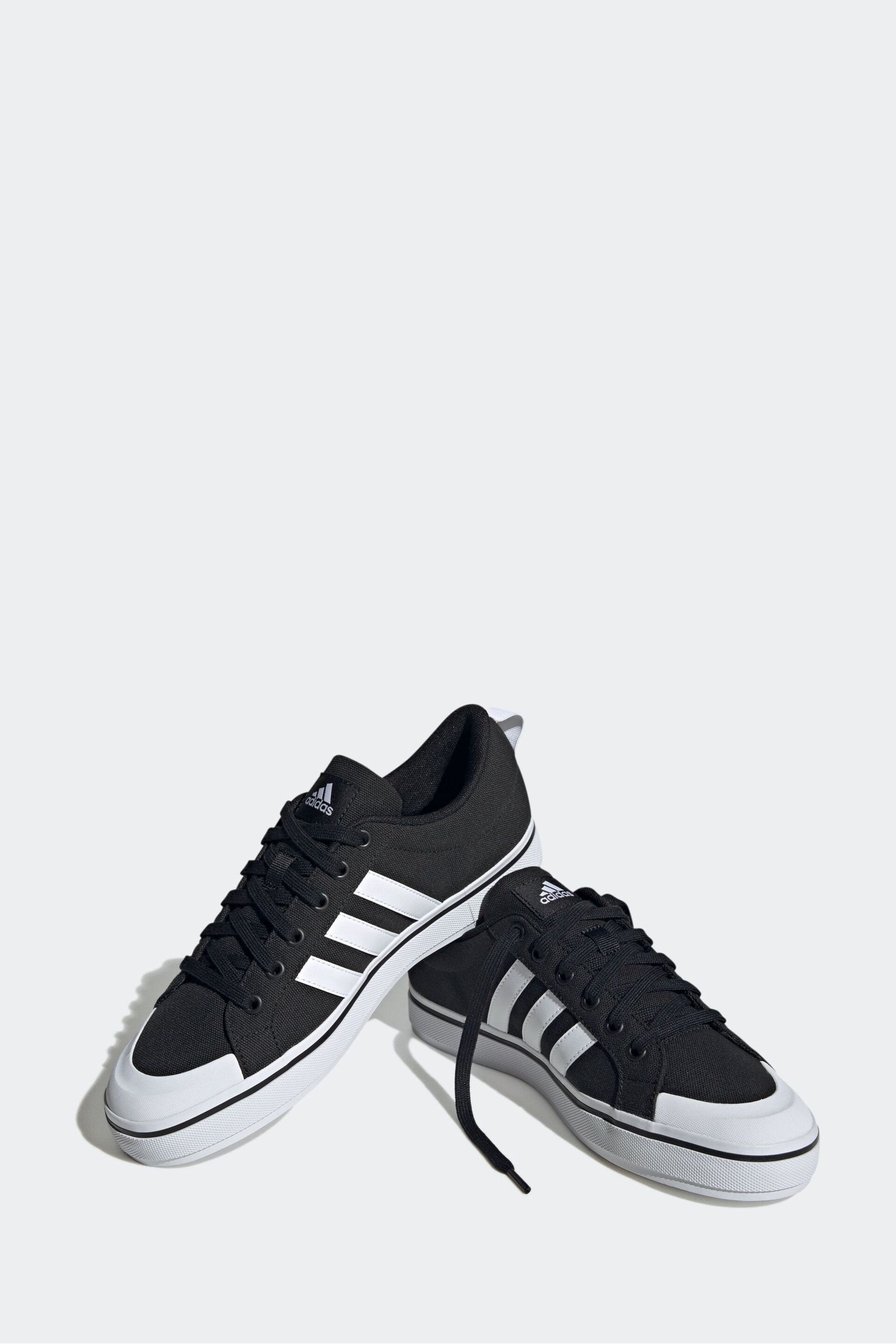 adidas Black Sportswear Bravada 2.0 Lifestyle Skateboarding Canvas Trainers - Image 3 of 9