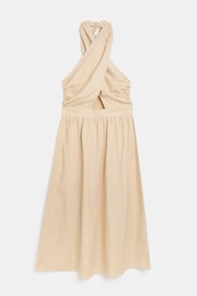 River Island Beige Halter Neck Midi Dress - Image 4 of 5