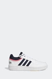 adidas Originals Pink white black Hoops 3.0 Low Classic Trainers - Image 9 of 9