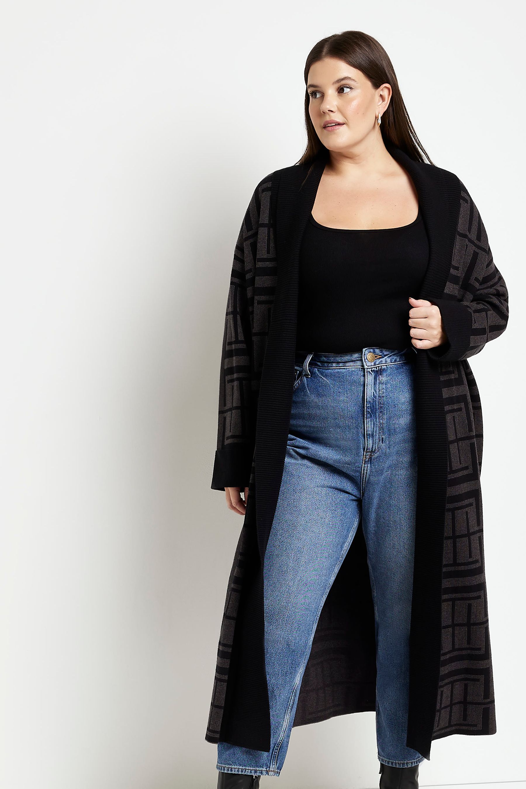 River island coatigan top