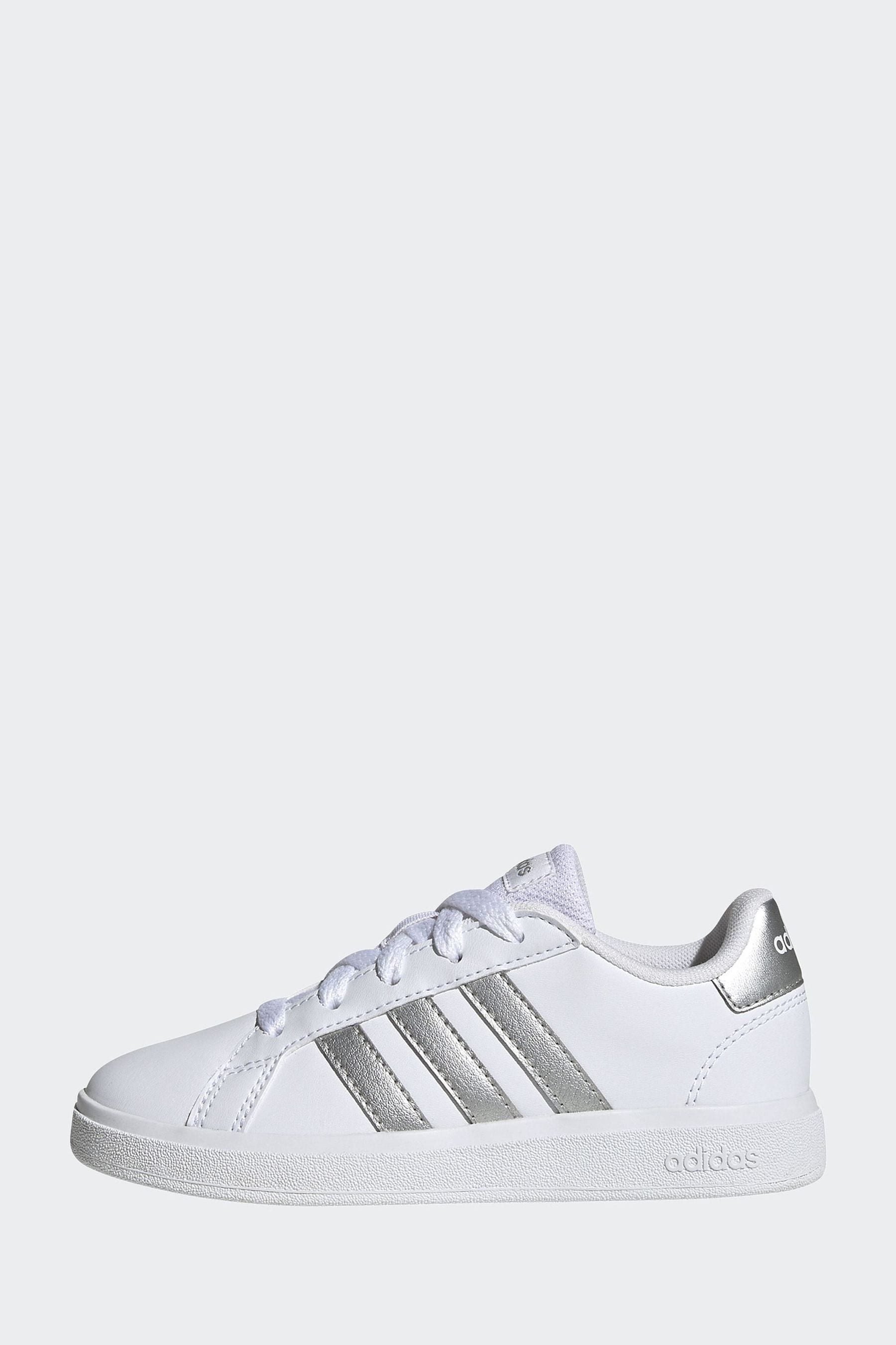 Adidas white metallic silver outlet